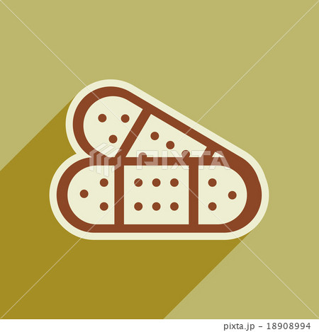 Icon of medical plaster in flat style Icon of medical plaster in flat style 18908994