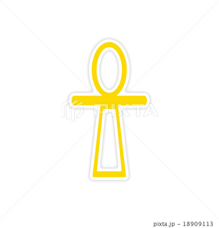 icon sticker realistic design on paper ancient icon sticker realistic design on paper ancient 18909113