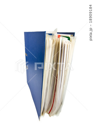 Folder. Pile with old documents and bills Folder. Pile with old documents and bills 18909184