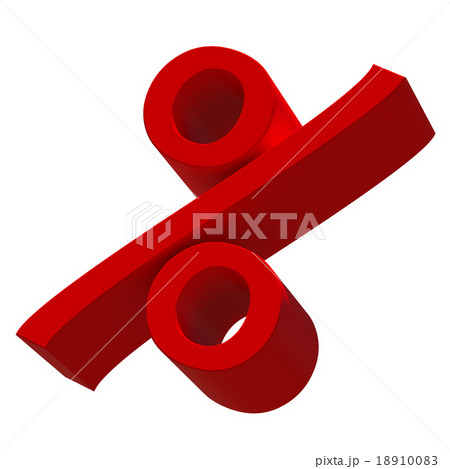 Red percent sign 18910083