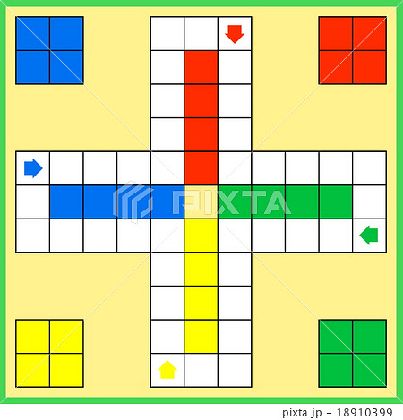 Ludo board gameのイラスト素材 [18910399] - PIXTA