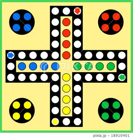 Ludo board gameのイラスト素材 [18910401] - PIXTA