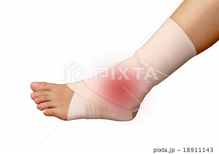 foot and ankle injury wrapped in bandage foot and ankle injury wrapped in bandage 18911143
