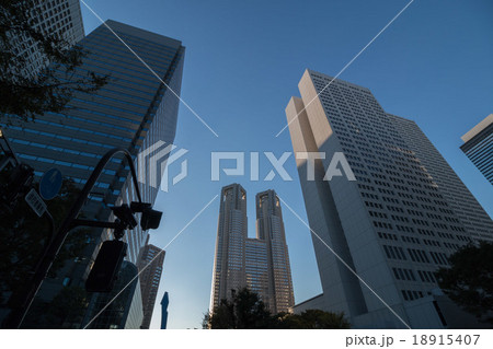 青空と都庁 青空と都庁 18915407