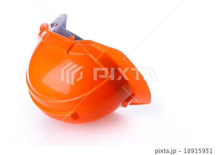 orange safety helmet hard hat, tool protect worker 18915951