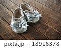Baby shoes on wooden background 18916378