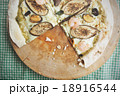 Homemade Pizza slice. Toned image. Top view. 18916544