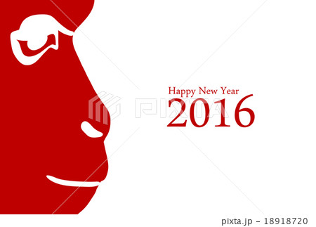 年賀2016 さる横顔 B 2 Happy New Year 年賀2016 さる横顔 B 2 Happy New Year 18918720