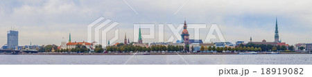 Riga old town skyline view over river Daugava Riga old town skyline view over river Daugava 18919082