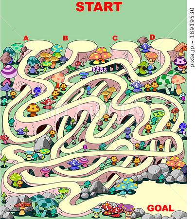 迷路_キノコの森 迷路_キノコの森 18919530