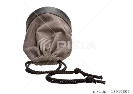Bag, leather black on white background Bag, leather black on white background 18919803