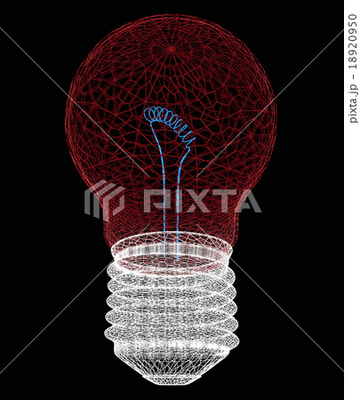 3d bulb icon 18920950