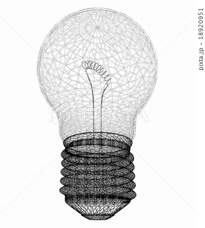 3d bulb icon 18920951