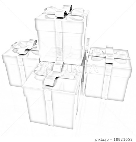 Bright christmas gifts on a white background 18921655