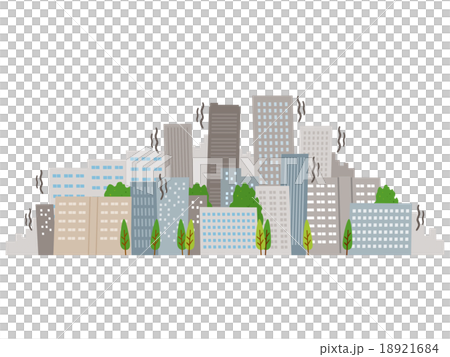 An urban city swaying by the earthquake 18921684