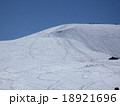 八方尾根スキー場最上部からバックカントリースキーのシュプールいっぱいの唐松岳方面を臨む 18921696