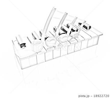 Colorfull piano keys 18922720