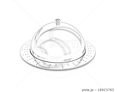 Restaurant cloche isolated on white background Restaurant cloche isolated on white background 18923765