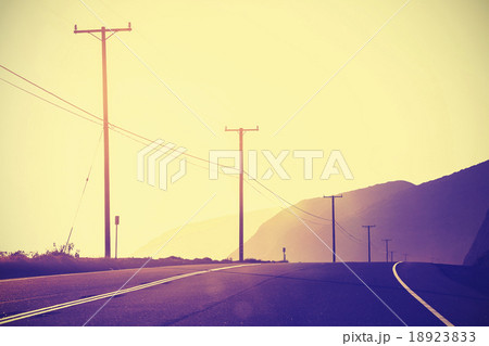 Vintage toned sunset at Pacific Highway. Vintage toned sunset at Pacific Highway. 18923833