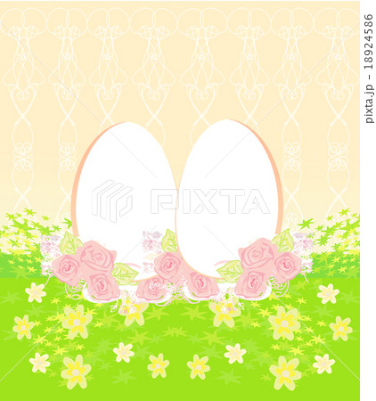 Easter Egg On Grunge Background Easter Egg On Grunge Background 18924586