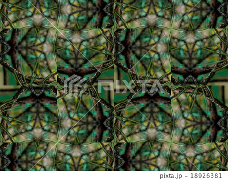 Green abstract kaleidoscope background 18926381