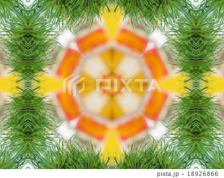 Green abstract kaleidoscope background 18926866