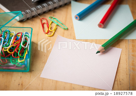 Sticky paper and color pencil Sticky paper and color pencil 18927578