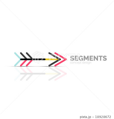 Arrow icon vector logo. Company branding element Arrow icon vector logo. Company branding element 18928672
