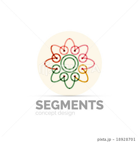 Abstract geometric linear hipster floral icon 18928701