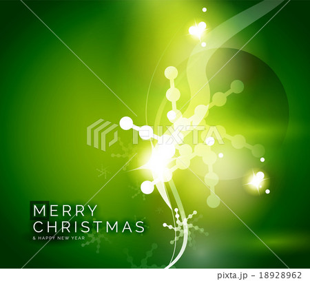 Holiday green abstract background, winter 18928962
