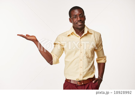portrait of handsome young black african smiling 18928992