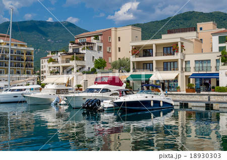 Tivat embankment and moored boats 18930303