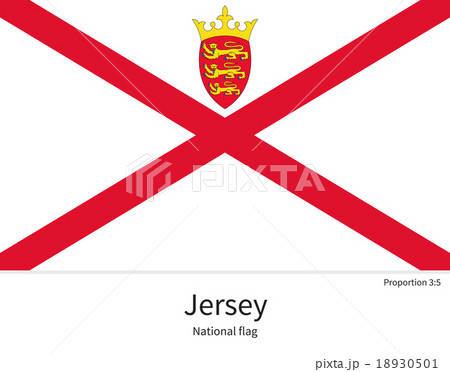 National flag of Jersey with correct proportions National flag of Jersey with correct proportions 18930501