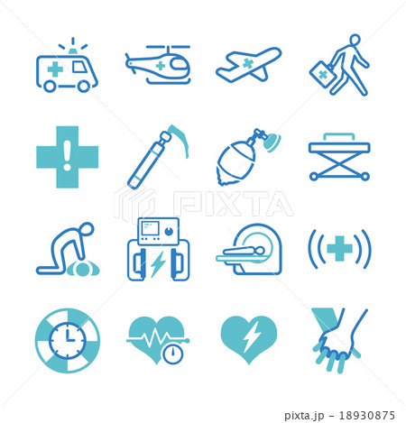 Emergency icons set Emergency icons set 18930875