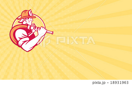 Business card Fireman Firefighter Emergency Worker 18931963
