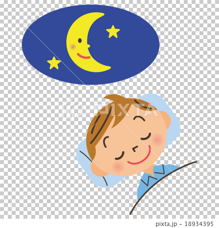 早寝をする子供 早寝をする子供 18934395