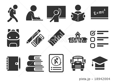 Stock Vector Illustration: Education icons Stock Vector Illustration: Education icons 18942004