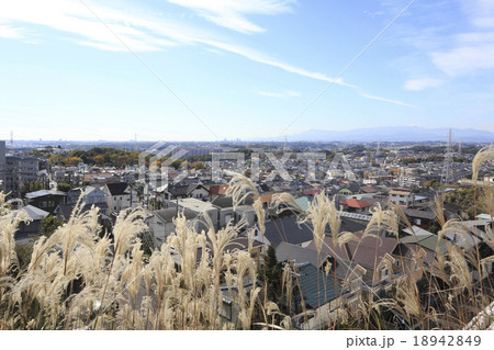 秋の百合ケ丘の住宅街 18942849