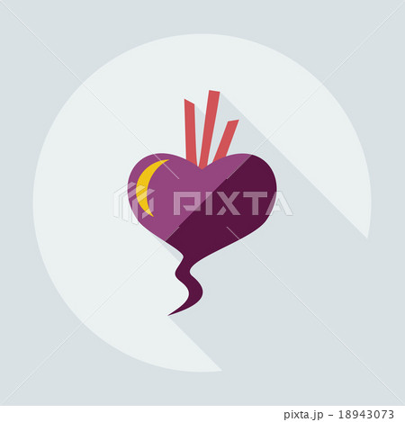 Flat modern design with shadow icons beet 18943073