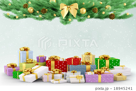 Christmas background 3d rendering Christmas background 3d rendering 18945241