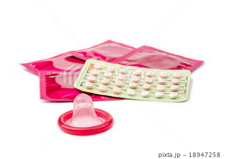 Contraceptive Pill and condoms. 18947258