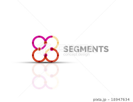 Vector outline minimal abstract geometric logo 18947634