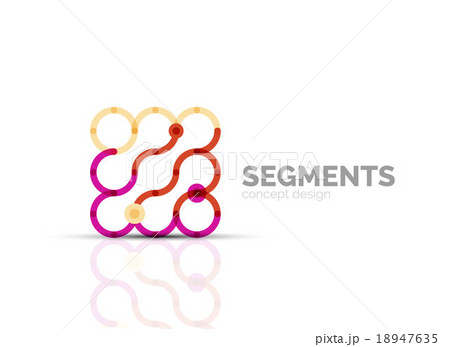 Vector outline minimal abstract geometric logo 18947635
