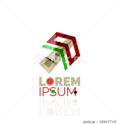 Logo, abstract geometric business icon 18947719