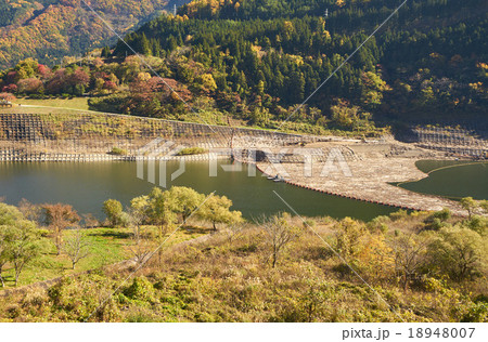 大川ダムの流木回収施設、会津、福島県 大川ダムの流木回収施設、会津、福島県 18948007