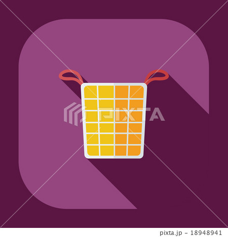 Flat modern design with shadow icons basket of Flat modern design with shadow icons basket of 18948941