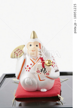 縁起物破魔矢絵馬福扇干支申　 18951225