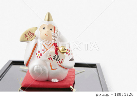 縁起物破魔矢絵馬福扇干支申 18951226