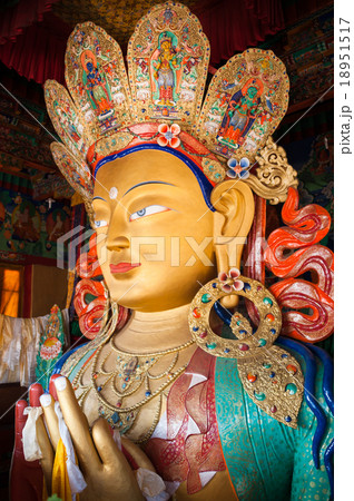 The statue of Maitreya Buddha at Thikse Monastery The statue of Maitreya Buddha at Thikse Monastery 18951517