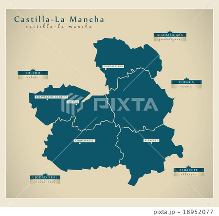 Modern Maps - Castilla La Mancha ES 18952077